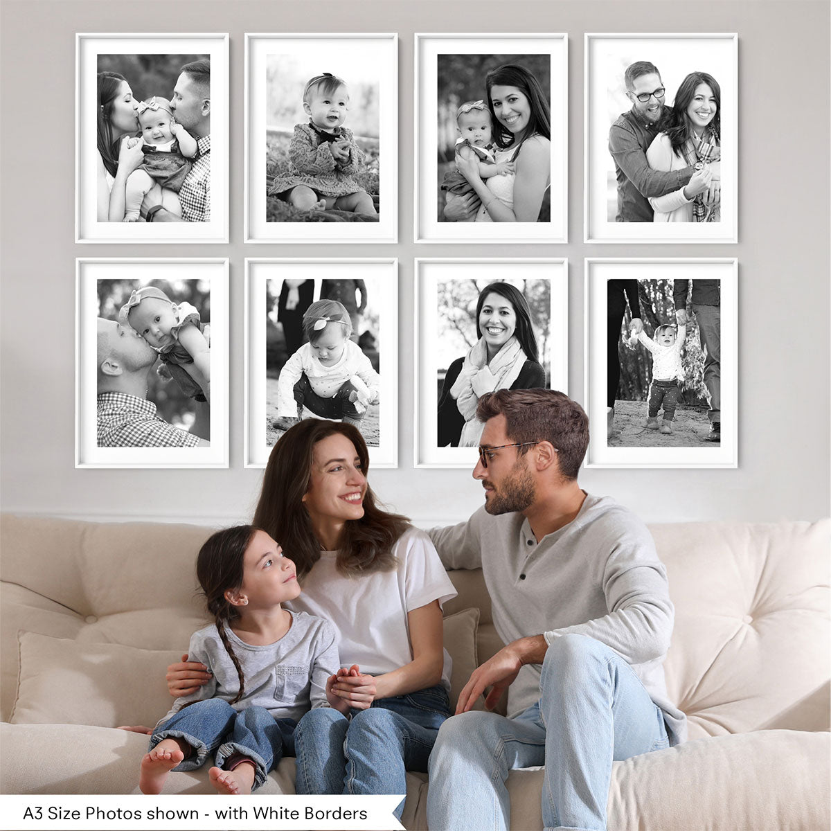 Gallery Wall Frame Set Photo Frame Set of 6 Square Picture -  Israel