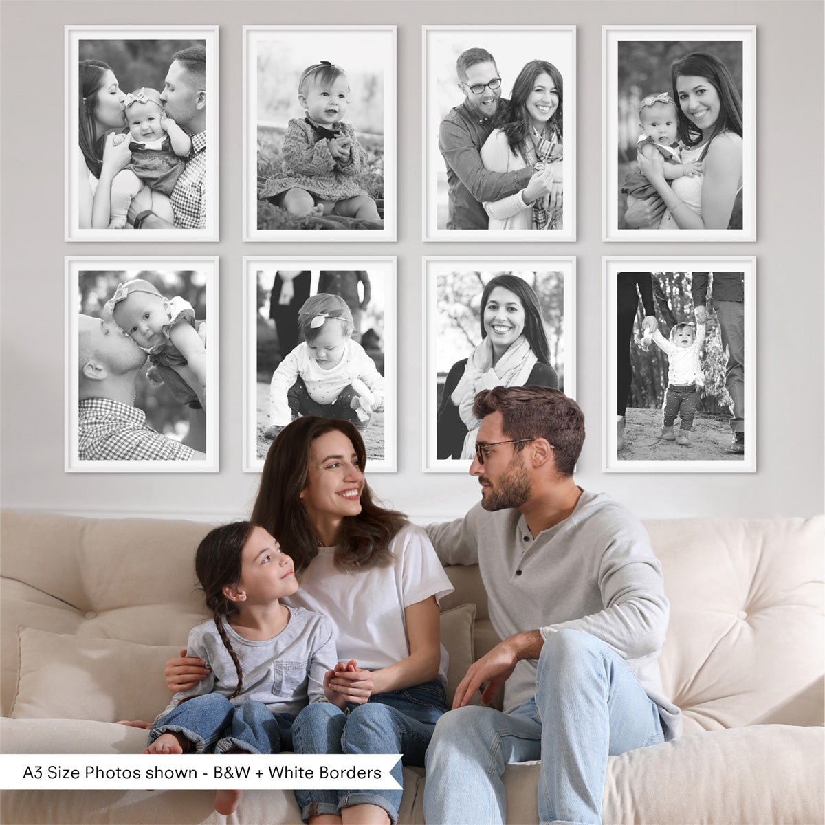 Design Your Own Custom Gallery Wall Photo Set - Personalised Family ...