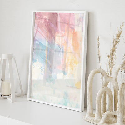 Serenity Prism I - Art Print, Poster, Stretched Canvas or Framed Wall Art Prints, shown framed in a room