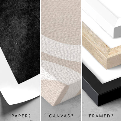 Paper? Canvas? Framed? A helpful guide to our 3 standard print types