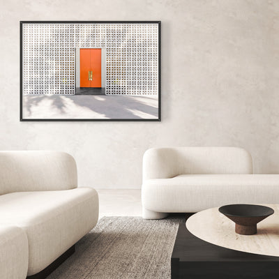Palm Springs | The Parker Hotel Landscape, Poster, Stretched Canvas or Framed Wall Art Prints, shown framed in a room