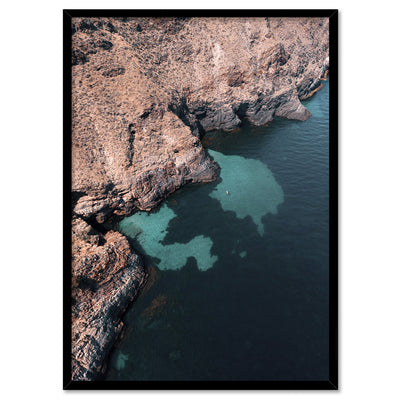 Second Valley Beach SA II - Art Print by Beau Micheli, Poster, Stretched Canvas, or Framed Wall Art Print, shown in a black frame