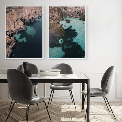 Second Valley Beach SA II - Art Print by Beau Micheli, Poster, Stretched Canvas or Framed Wall Art, shown framed in a home interior space