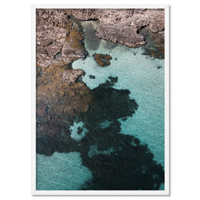 Second Valley Beach SA III - Art Print by Beau Micheli, Poster, Stretched Canvas, or Framed Wall Art Print, shown in a white frame