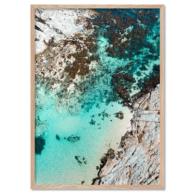 Crayfish Bay VIC II - Art Print by Beau Micheli, Poster, Stretched Canvas, or Framed Wall Art Print, shown in a natural timber frame