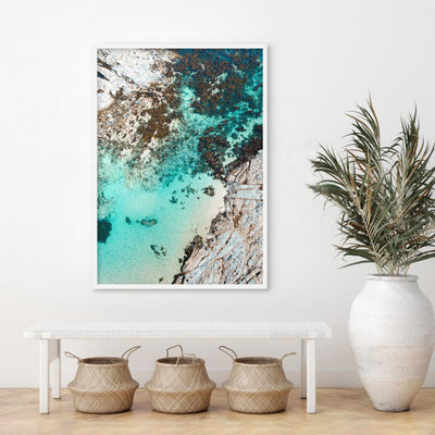 Crayfish Bay VIC II - Art Print by Beau Micheli, Poster, Stretched Canvas or Framed Wall Art Prints, shown framed in a room