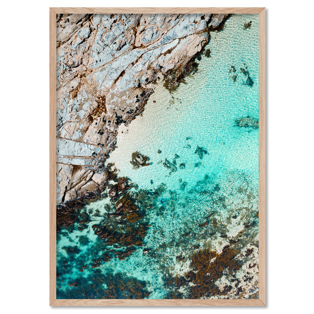 Crayfish Bay VIC III - Art Print by Beau Micheli, Poster, Stretched Canvas, or Framed Wall Art Print, shown in a natural timber frame