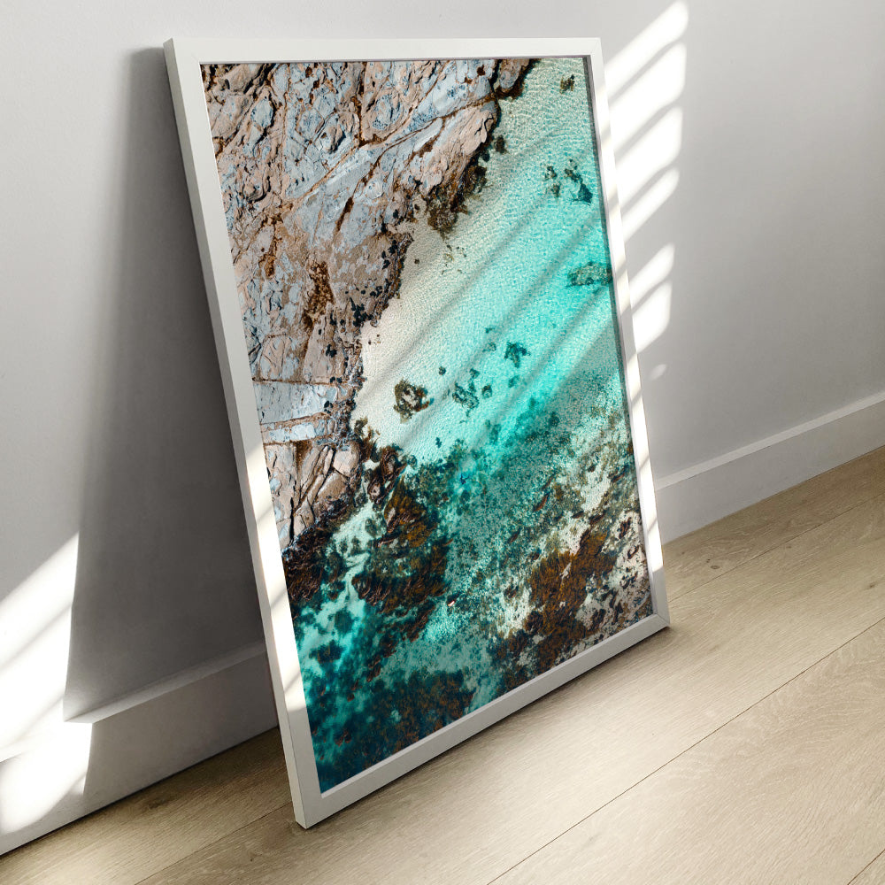 Crayfish Bay VIC III - Art Print by Beau Micheli, Poster, Stretched Canvas or Framed Wall Art Prints, shown framed in a room