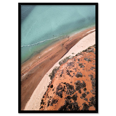 Kalbarri Beach Western Australia II - Art Print by Beau Micheli, Poster, Stretched Canvas, or Framed Wall Art Print, shown in a black frame