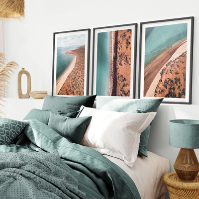 Kalbarri Beach Western Australia III - Art Print by Beau Micheli, Poster, Stretched Canvas or Framed Wall Art, shown framed in a home interior space