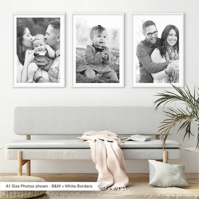 Custom Gallery Wall Prints - Set of 3 | Photo Prints, Posters, Stretched Canvas, or Framed Photo Prints.