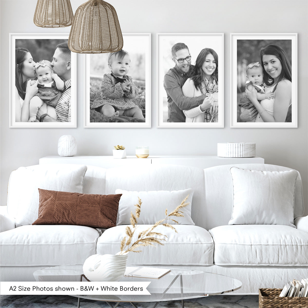 Custom Gallery Wall Prints - Set of 4 | Photo Prints, Posters, Stretched Canvas, or Framed Photo Prints.