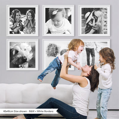 Custom Gallery Wall Square Prints - Set of 6 | Photo Prints, Posters, Stretched Canvas, or Framed Photo Prints.