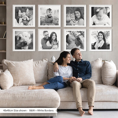 Custom Gallery Wall Square Prints - Set of 8 | Photo Prints, Posters, Stretched Canvas, or Framed Photo Prints.