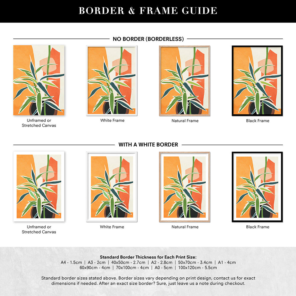 Colorful Branching Out I - Art Print by CityArt, Poster, Stretched Canvas or Framed Wall Art, Showing White , Black, Natural Frame Colours, No Frame (Unframed) or Stretched Canvas, and With or Without White Borders