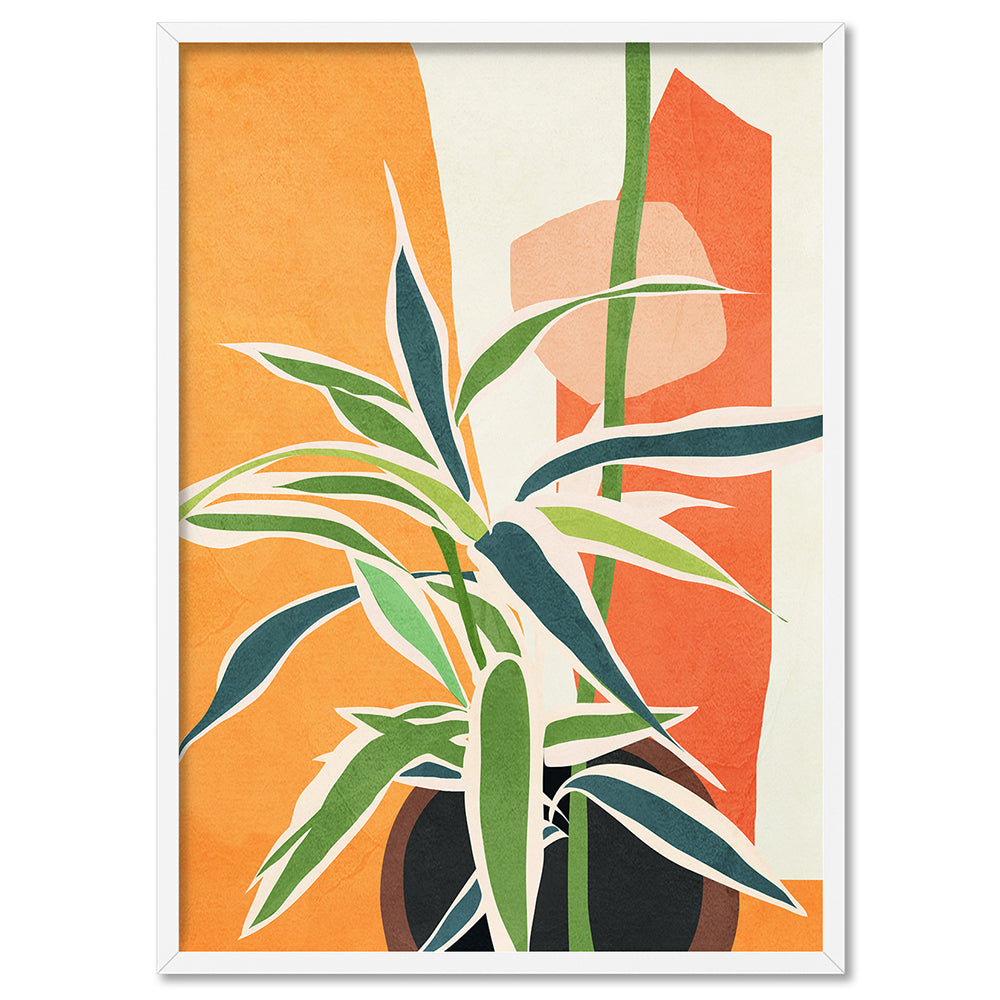Colorful Branching Out I - Art Print by CityArt, Poster, Stretched Canvas, or Framed Wall Art Print, shown in a white frame