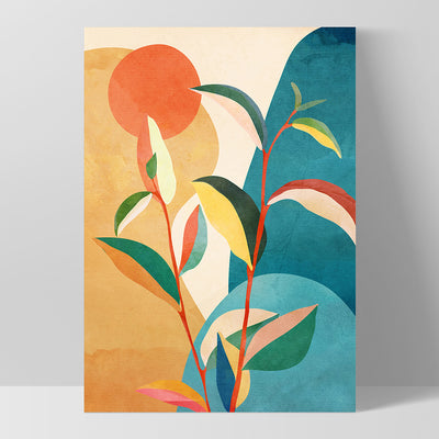 Colorful Branching Out II - Art Print by CityArt, Poster, Stretched Canvas, or Framed Wall Art Print, shown as a stretched canvas or poster without a frame