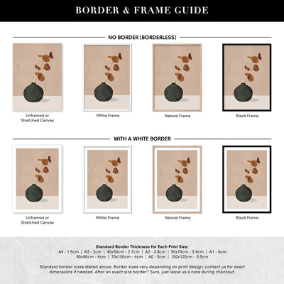 Eucalyptus Decoration I - Art Print by CityArt, Poster, Stretched Canvas or Framed Wall Art, Showing White , Black, Natural Frame Colours, No Frame (Unframed) or Stretched Canvas, and With or Without White Borders