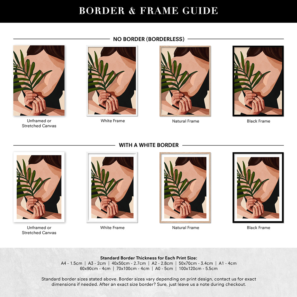 Little Leaf Behind my Back - Art Print by CityArt, Poster, Stretched Canvas or Framed Wall Art, Showing White , Black, Natural Frame Colours, No Frame (Unframed) or Stretched Canvas, and With or Without White Borders