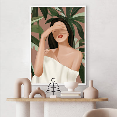 Gentle Beauty - Art Print by CityArt, Poster, Stretched Canvas or Framed Wall Art Prints, shown framed in a room