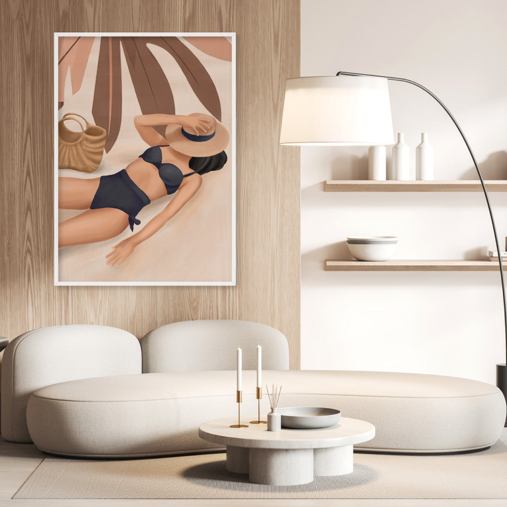 Summer Feeling IV - Art Print by CityArt, Poster, Stretched Canvas or Framed Wall Art Prints, shown framed in a room