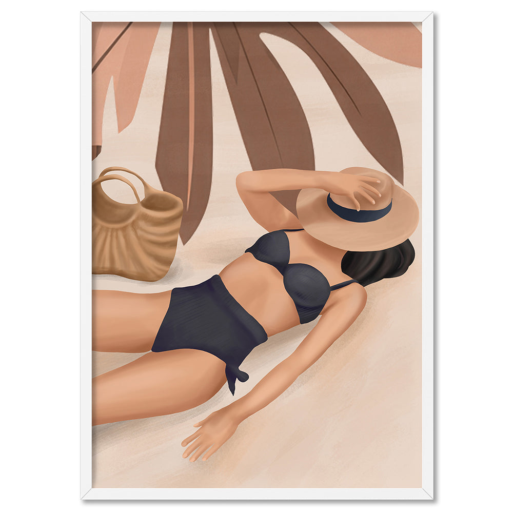 Summer Feeling IV - Art Print by CityArt, Poster, Stretched Canvas, or Framed Wall Art Print, shown in a white frame