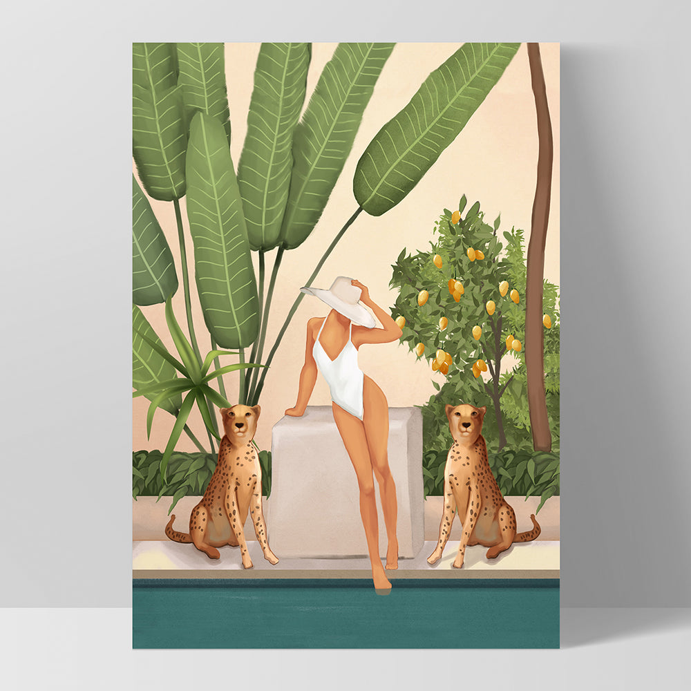 Summer in the Wild - Art Print by CityArt, Poster, Stretched Canvas, or Framed Wall Art Print, shown as a stretched canvas or poster without a frame