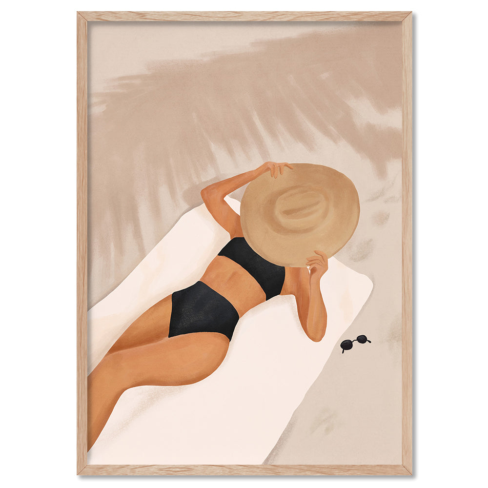That Summer Feeling II - Art Print by CityArt, Poster, Stretched Canvas, or Framed Wall Art Print, shown in a natural timber frame