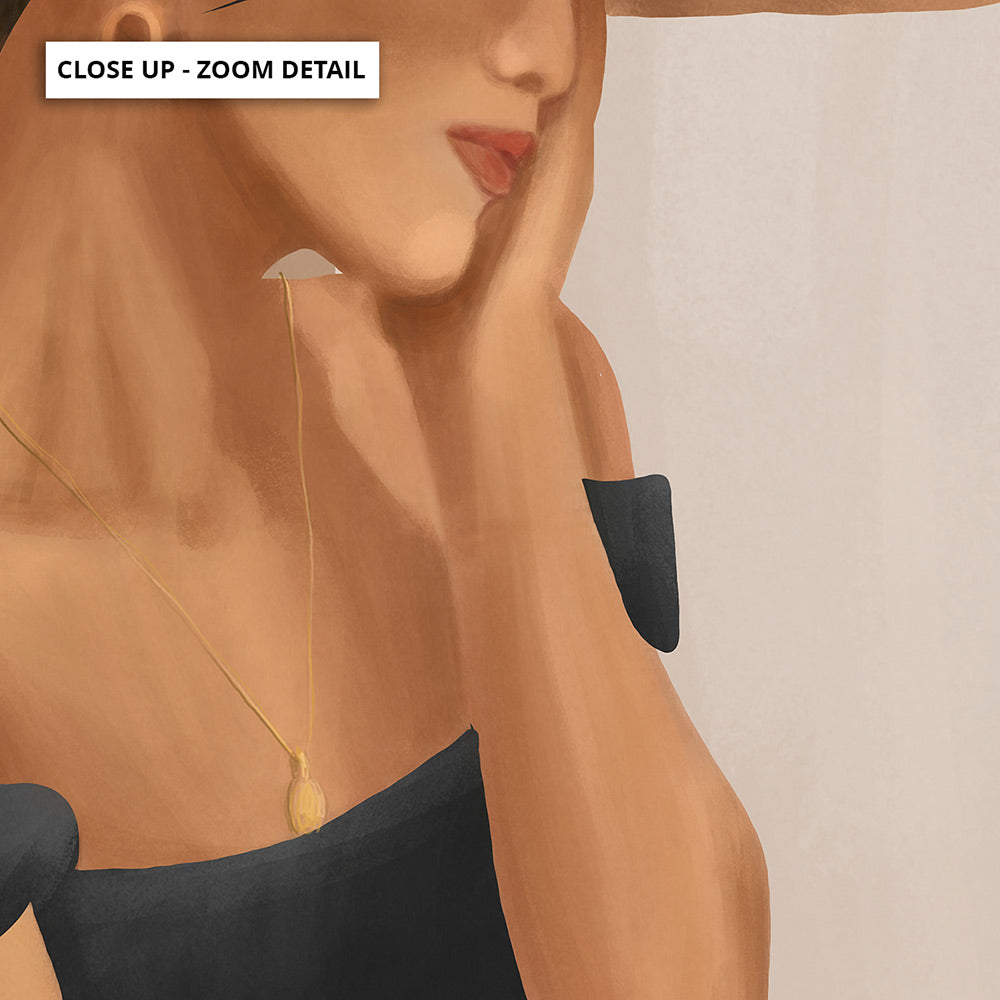 That Special Someone- Art Print by CityArt, Poster, Stretched Canvas or Framed Wall Art, Close up View of Print Resolution