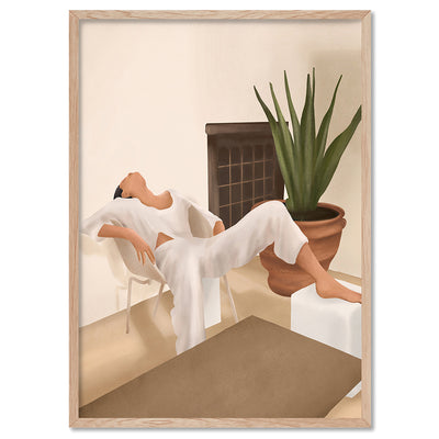 Summer Heat II - Art Print by CityArt, Poster, Stretched Canvas, or Framed Wall Art Print, shown in a natural timber frame