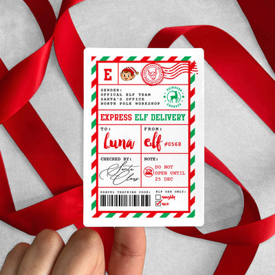 Christmas Gift Stickers | Express Elf Delivery - Set of 8, 16 or 24
