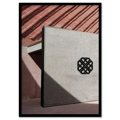 Designer  in the Desert - Art Print, Poster, Stretched Canvas, or Framed Wall Art Print, shown in a black frame