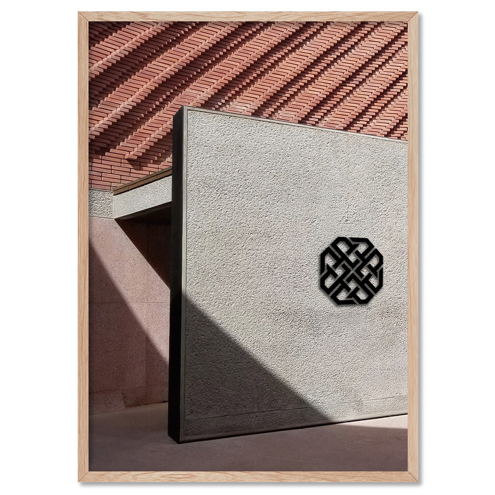 Designer  in the Desert - Art Print, Poster, Stretched Canvas, or Framed Wall Art Print, shown in a natural timber frame