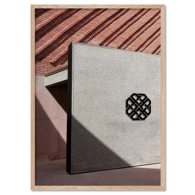 Designer  in the Desert - Art Print, Poster, Stretched Canvas, or Framed Wall Art Print, shown in a natural timber frame