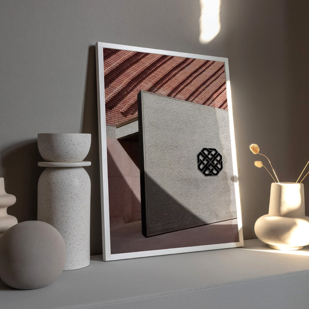 Designer  in the Desert - Art Print, Poster, Stretched Canvas or Framed Wall Art Prints, shown framed in a room