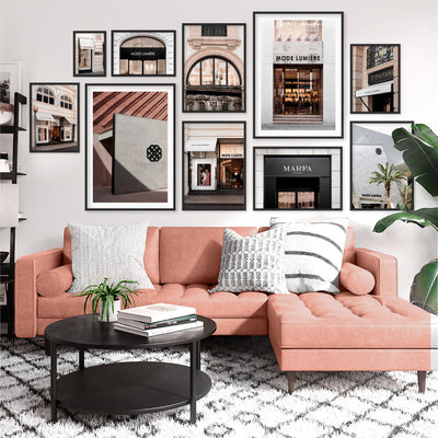 Designer  in the Desert - Art Print, Poster, Stretched Canvas or Framed Wall Art, shown framed in a home interior space