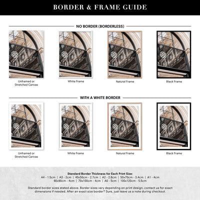 Luxe Reflections I - Art Print, Poster, Stretched Canvas or Framed Wall Art, Showing White , Black, Natural Frame Colours, No Frame (Unframed) or Stretched Canvas, and With or Without White Borders