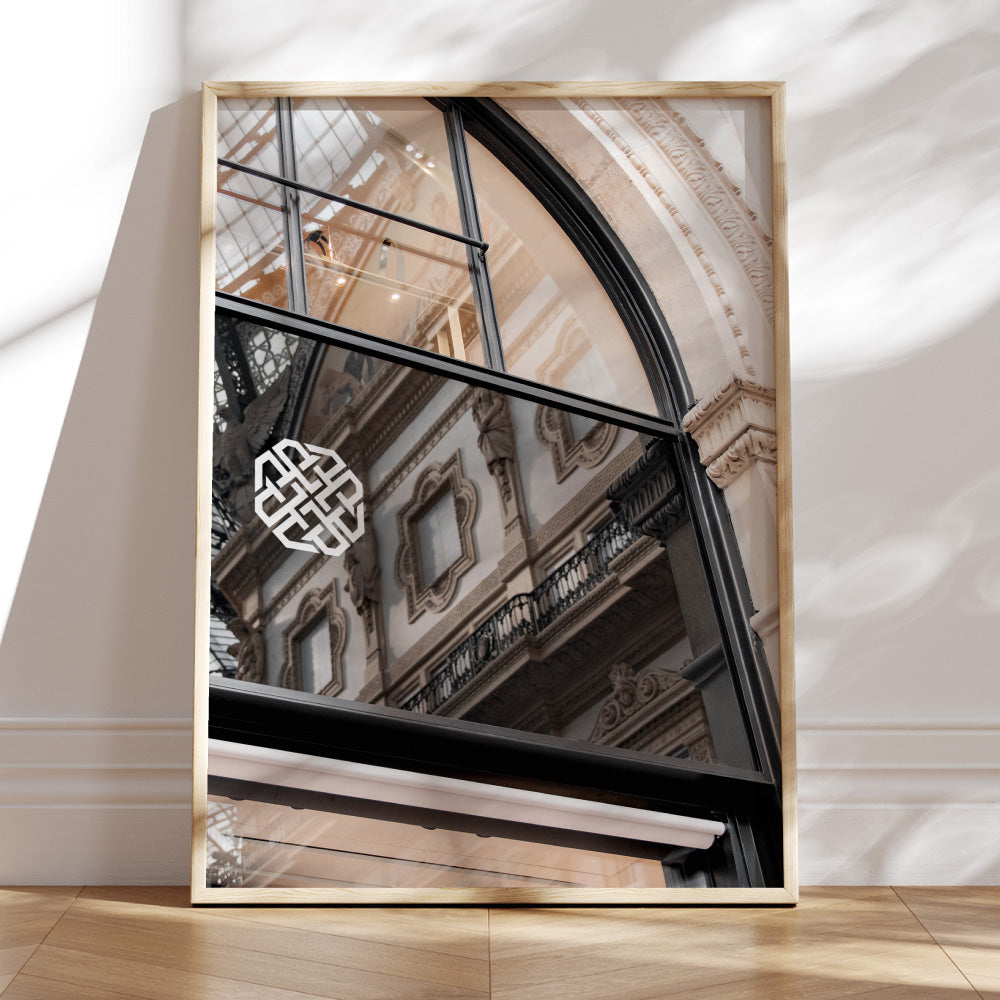 Luxe Reflections I - Art Print, Poster, Stretched Canvas or Framed Wall Art Prints, shown framed in a room