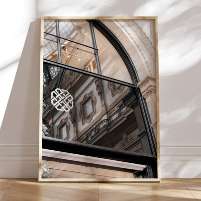 Luxe Reflections I - Art Print, Poster, Stretched Canvas or Framed Wall Art Prints, shown framed in a room