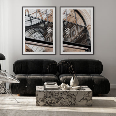 Luxe Reflections I - Art Print, Poster, Stretched Canvas or Framed Wall Art, shown framed in a home interior space