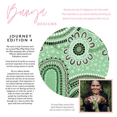 Journey in Green  - Art Print by Leah Cummins, Poster, Stretched Canvas or Framed Wall Art, Close up View of Print Resolution