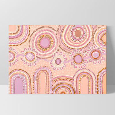 Journey in Pastels  - Art Print by Leah Cummins, Poster, Stretched Canvas, or Framed Wall Art Print, shown as a stretched canvas or poster without a frame