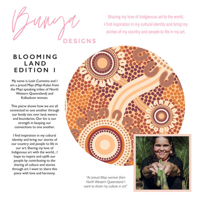 Blooming Land Edition 1 Brown - Art Print by Leah Cummins, Poster, Stretched Canvas or Framed Wall Art, Close up View of Print Resolution