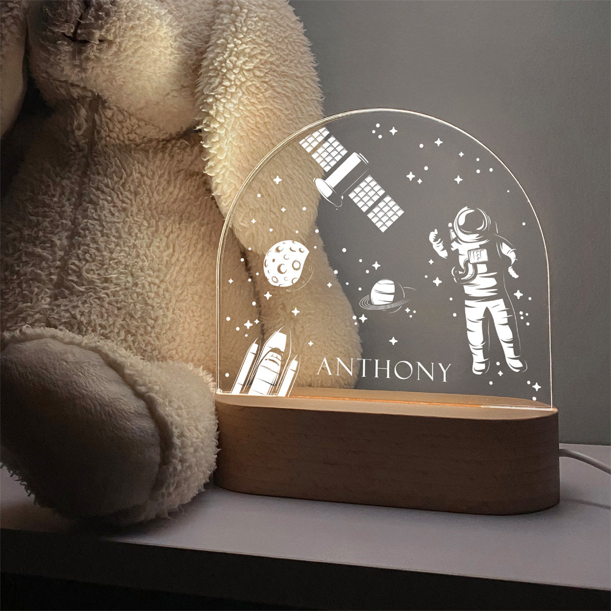 Kids Custom Arch Night Light | Outer Space