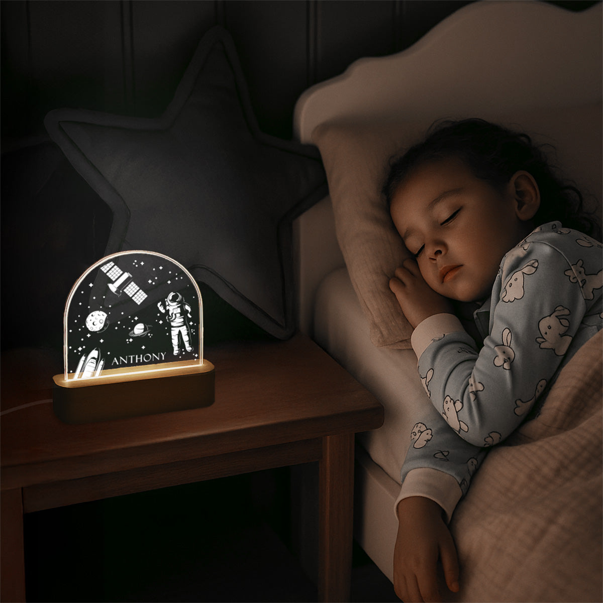 Kids Custom Arch Night Light | Outer Space