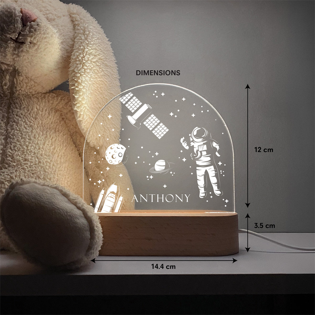 Kids Custom Arch Night Light | Outer Space