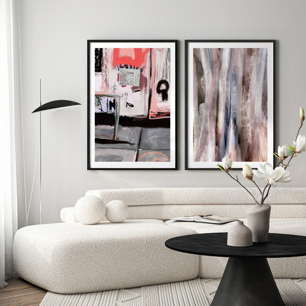 47th Ave NYC - Art Print by Nicole Schafter, Poster, Stretched Canvas or Framed Wall Art, shown framed in a home interior space