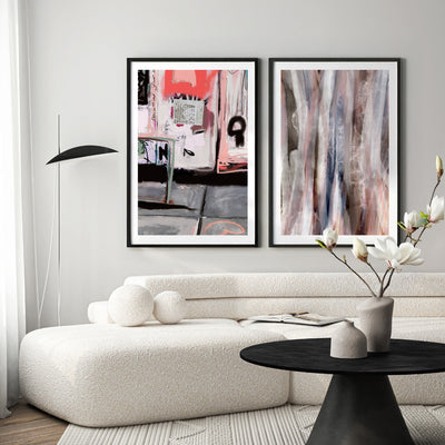 47th Ave NYC - Art Print by Nicole Schafter, Poster, Stretched Canvas or Framed Wall Art, shown framed in a home interior space