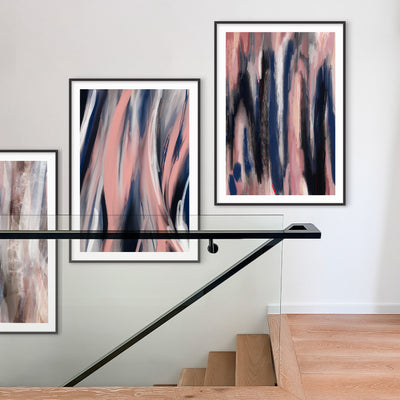 Borders III - Art Print by Nicole Schafter, Poster, Stretched Canvas or Framed Wall Art, shown framed in a home interior space