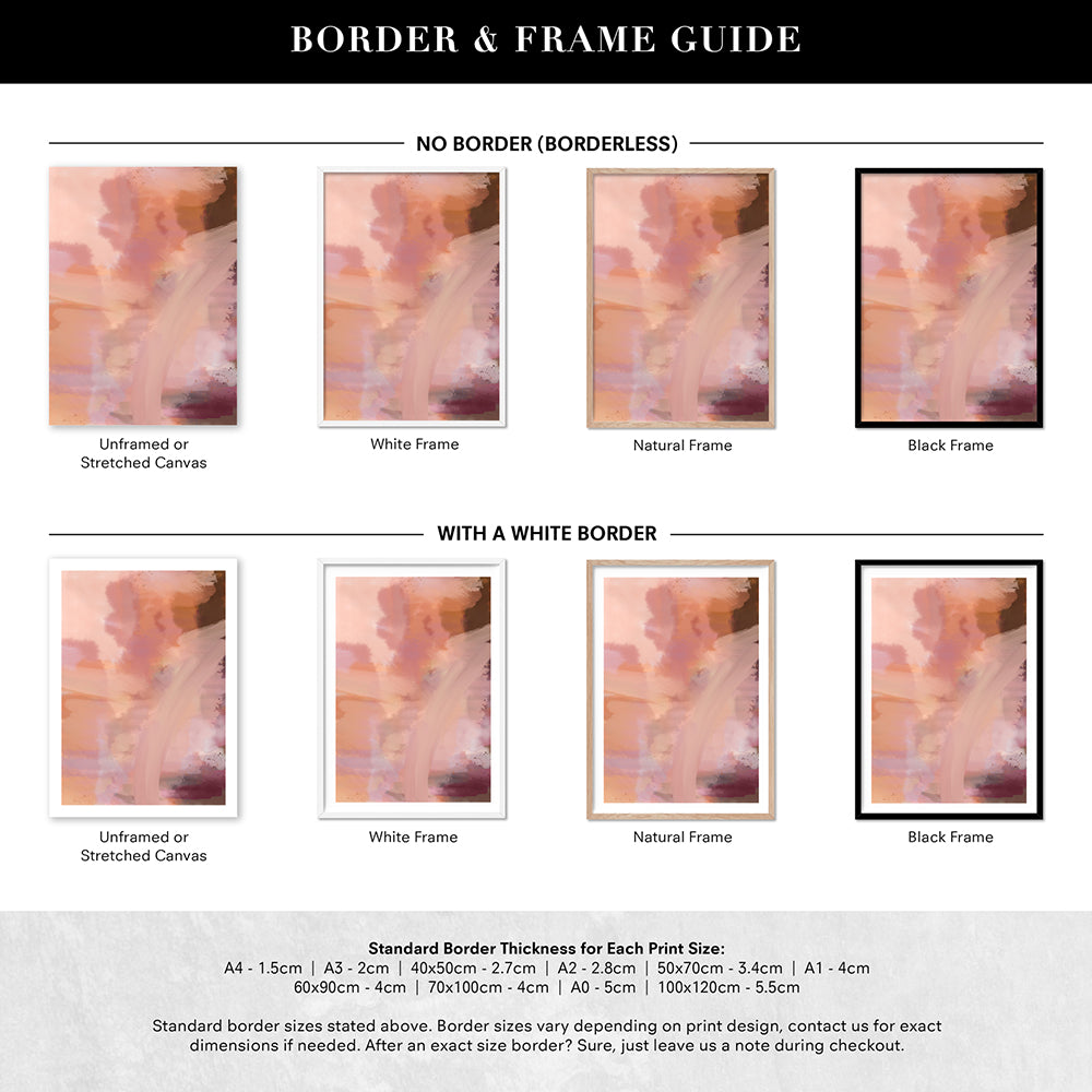 Haze - Art Print by Nicole Schafter, Poster, Stretched Canvas or Framed Wall Art, Showing White , Black, Natural Frame Colours, No Frame (Unframed) or Stretched Canvas, and With or Without White Borders